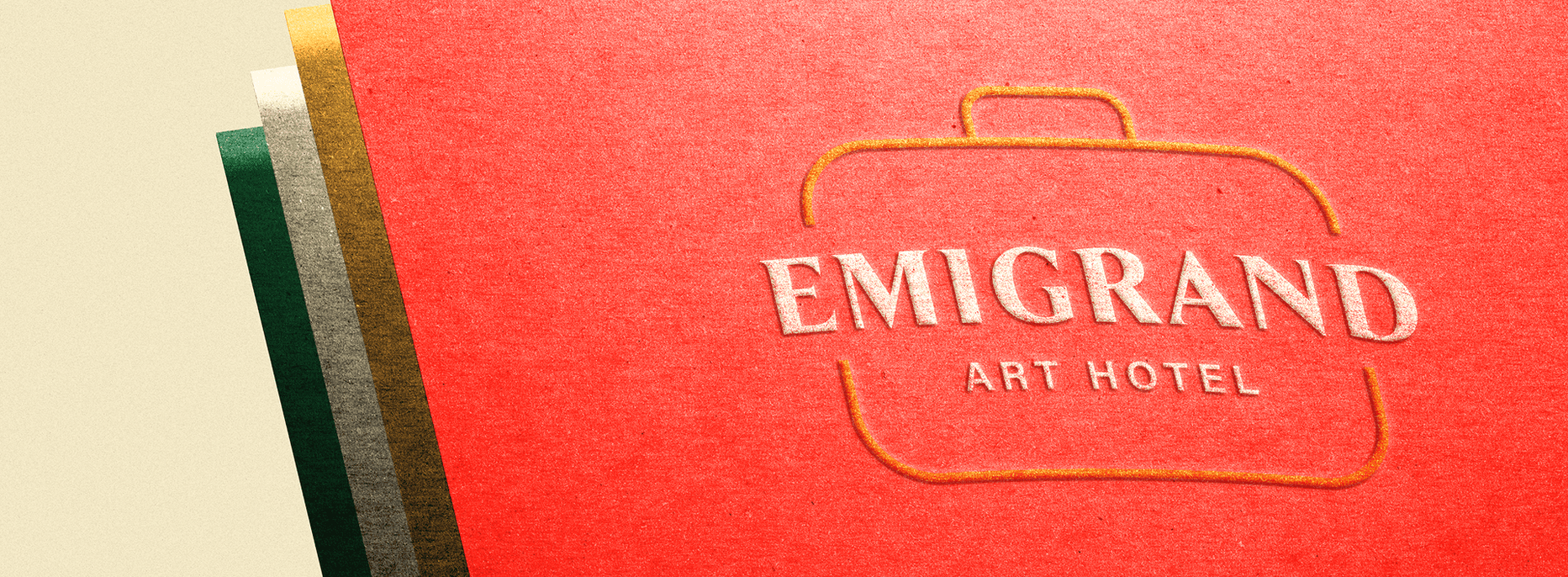 Розробка логотипа та брендбука для Emigrand Art Hotel — Rubarb - Зображення - 3