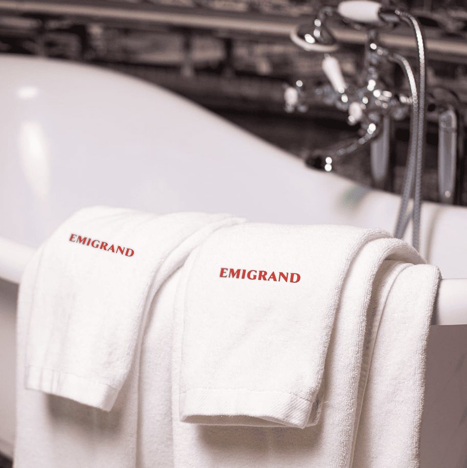 Розробка логотипа та брендбука для Emigrand Art Hotel — Rubarb - Зображення - 10